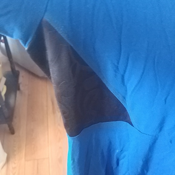 10/$10   LokoSport Blue Faux Leather Dress 8 - Picture 3 of 7